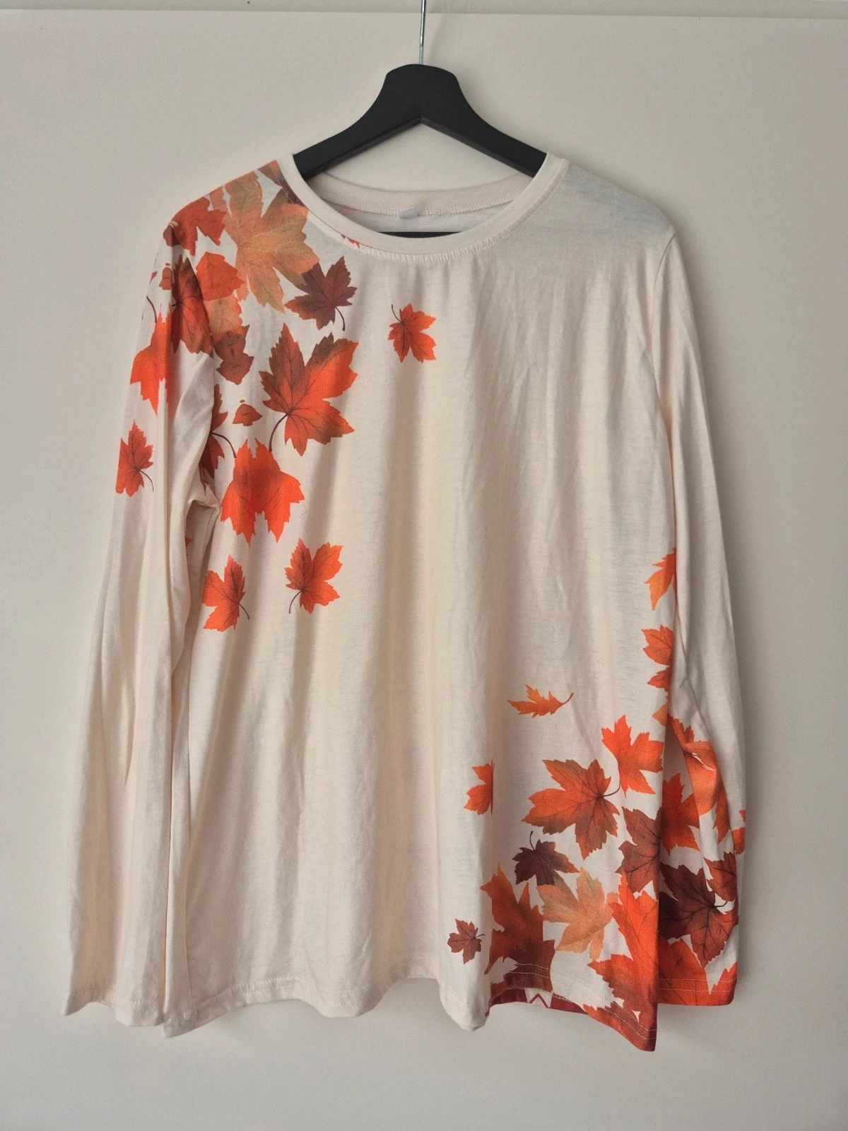 Top met bladerenprint – maat XL 🍁